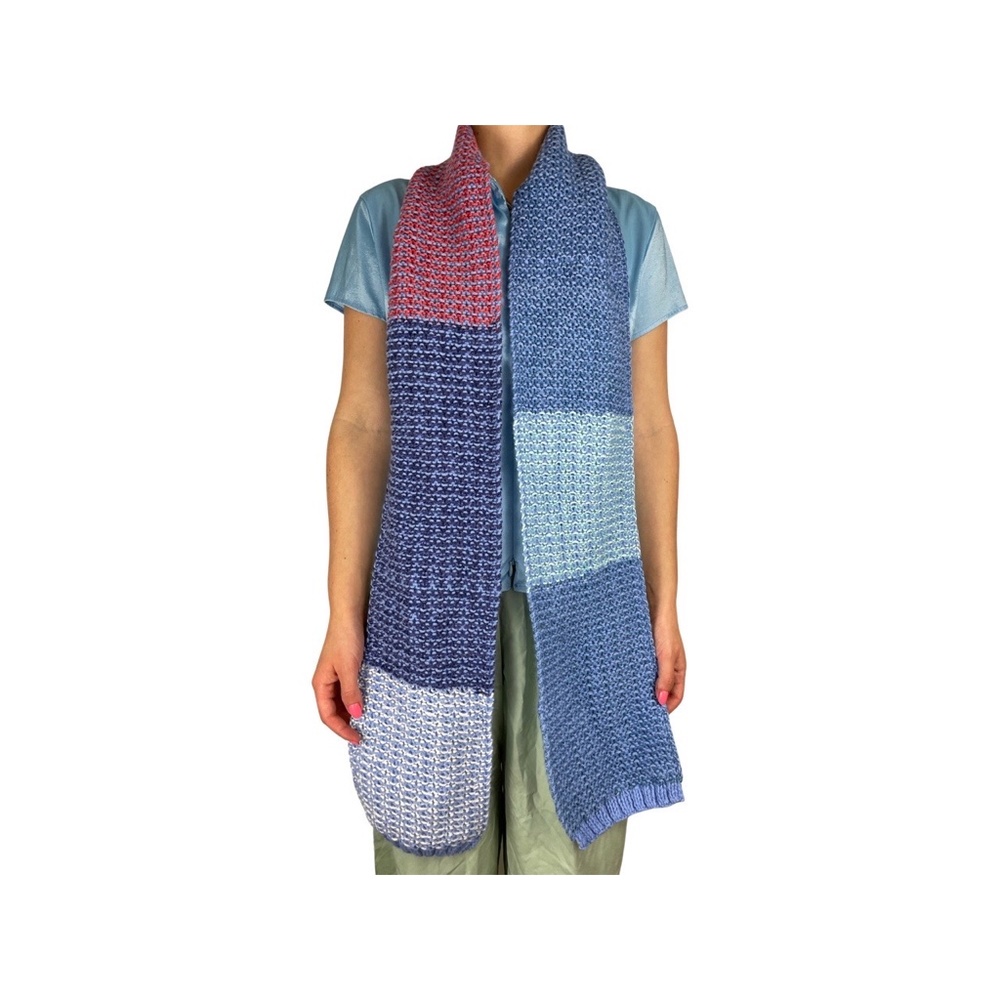 HANDMADE Y2K PATCHWORK SCARF - Picture 2 of 4